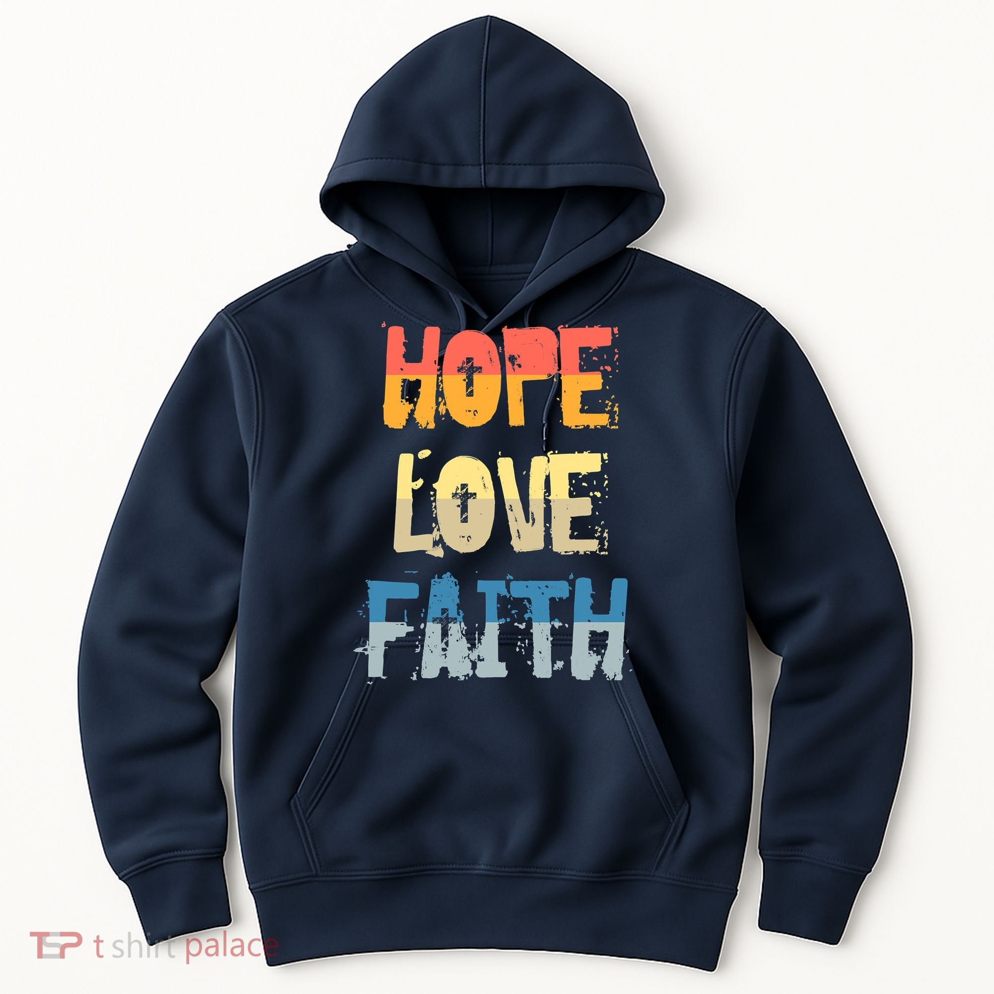 Faith Hope Love Christian Faith Saying Jesus Christ Hoodie