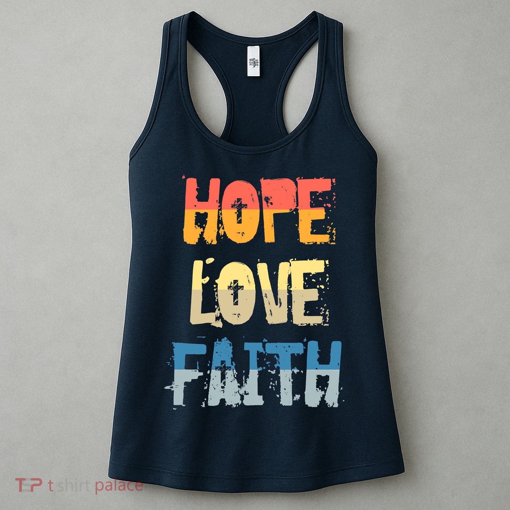 Faith Hope Love Christian Faith Saying Jesus Christ Women's Tank Top