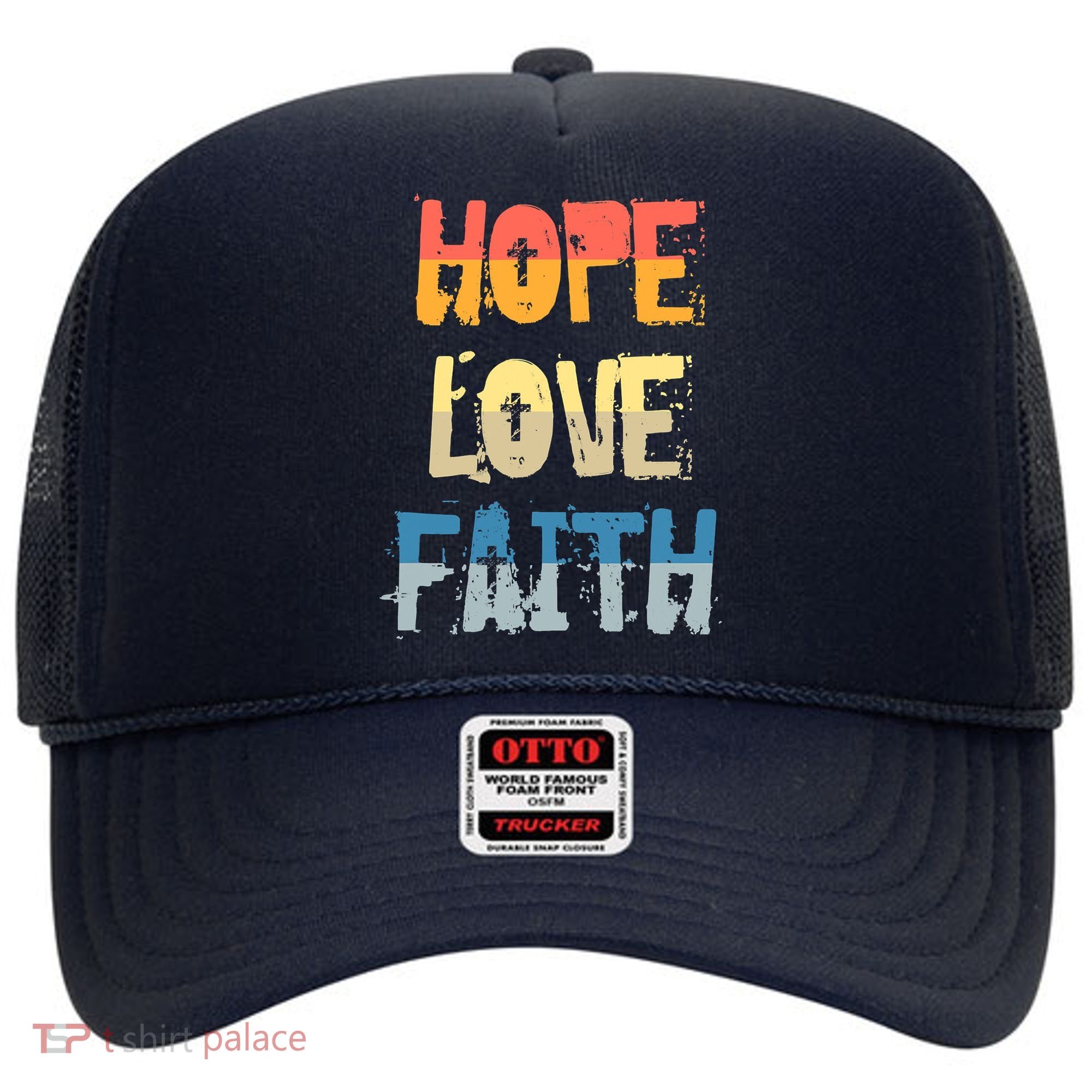 Faith Hope Love Christian Faith Saying Jesus Christ Hat