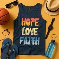 Faith Hope Love Christian Faith Saying Jesus Christ Tank Top thumb 4