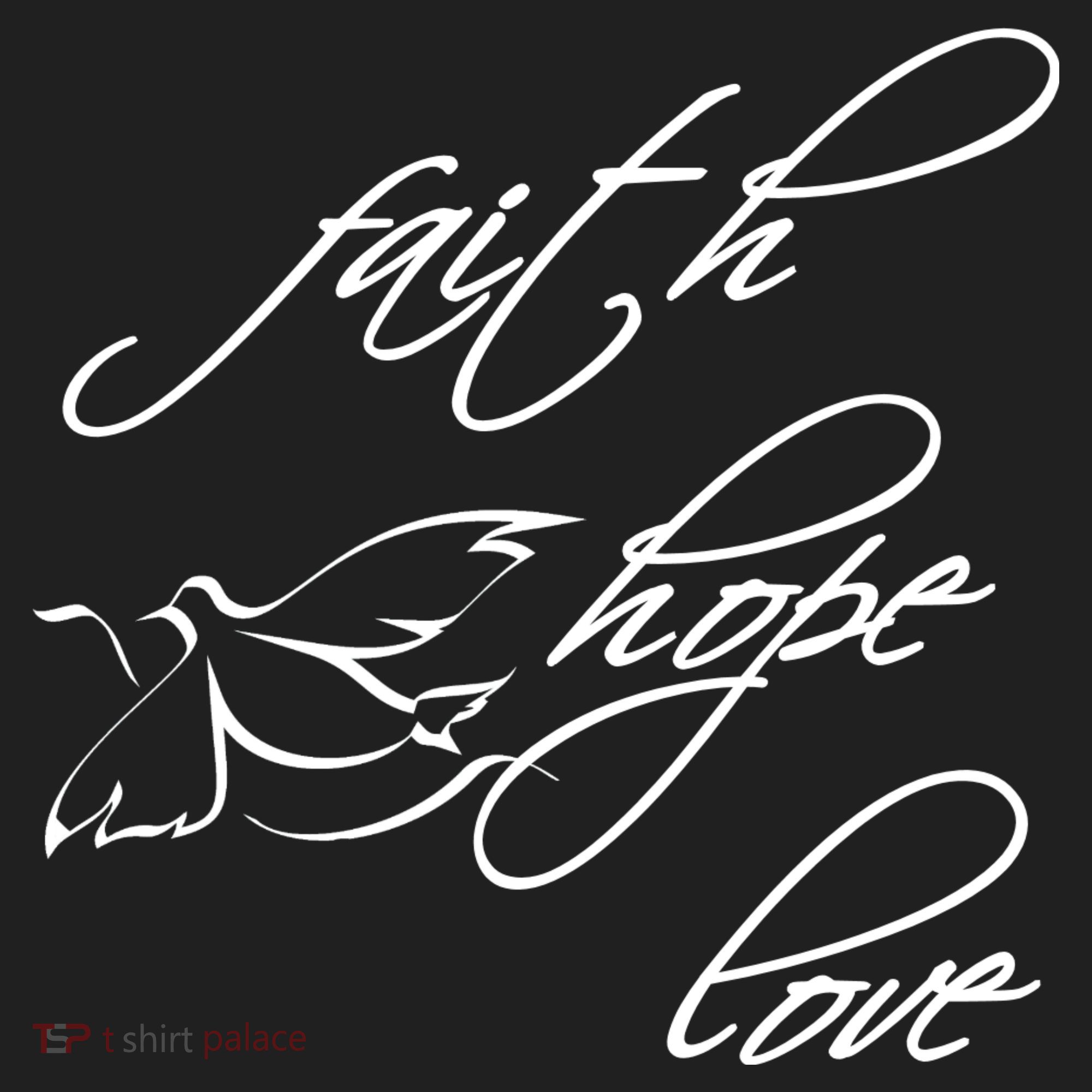 Faith Hope Love Spiritual Tee Beanie