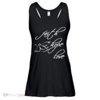 Faith Hope Love Spiritual Tee Ladies Essential Flowy Tank thumb 0