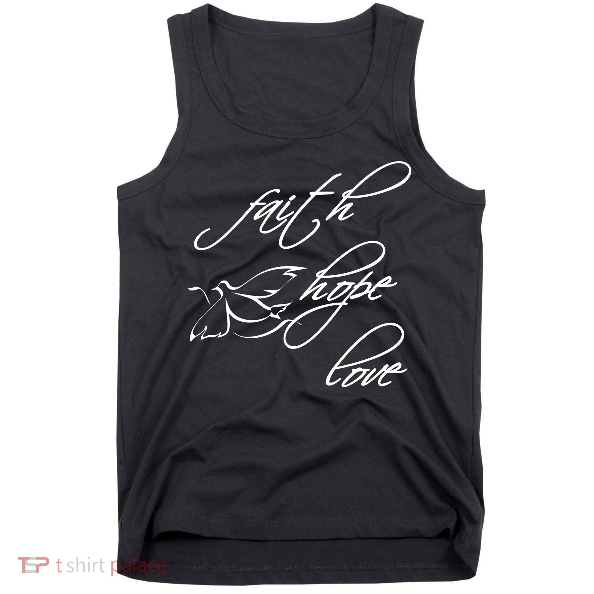 Faith Hope Love Spiritual Tee Tank Top