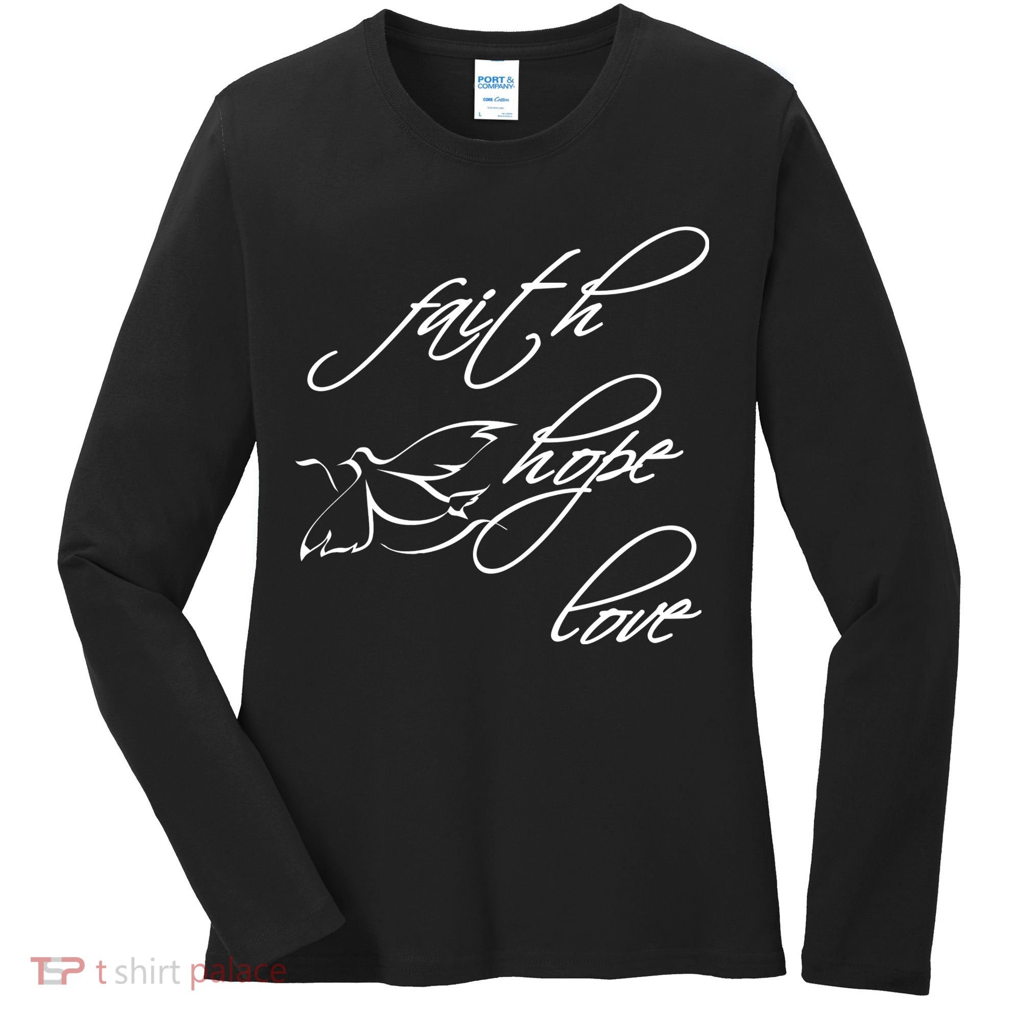 Faith Hope Love Spiritual Tee Women's Long Sleeve Shirt