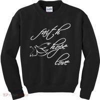 Faith Hope Love Spiritual Tee Kids Sweatshirt thumb 0