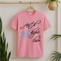 Faith Hope Love Spiritual Tee T-Shirt thumb 2