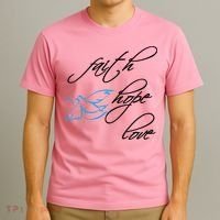 Faith Hope Love Spiritual Tee T-Shirt thumb 3