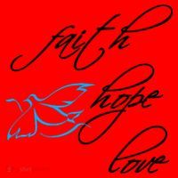 Faith Hope Love Spiritual Tee Santa Hat thumb 1