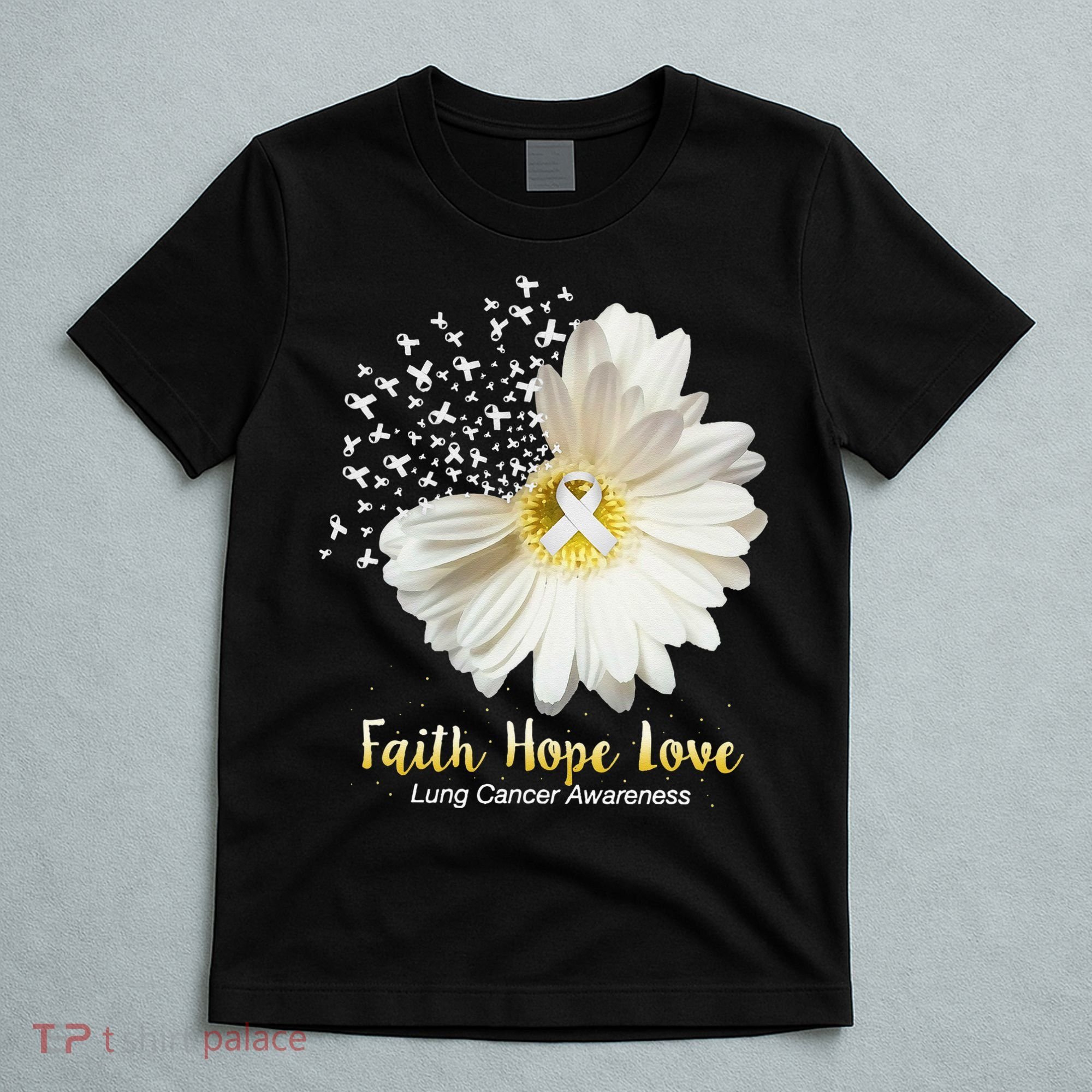Faith Hope Love Lung Cancer Awareness Gifts T-Shirt