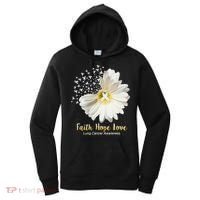 Faith Hope Love Lung Cancer Awareness Gifts Women's Hoodie thumb 0