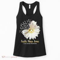 Faith Hope Love Lung Cancer Awareness Gifts Women's Tank Top thumb 0