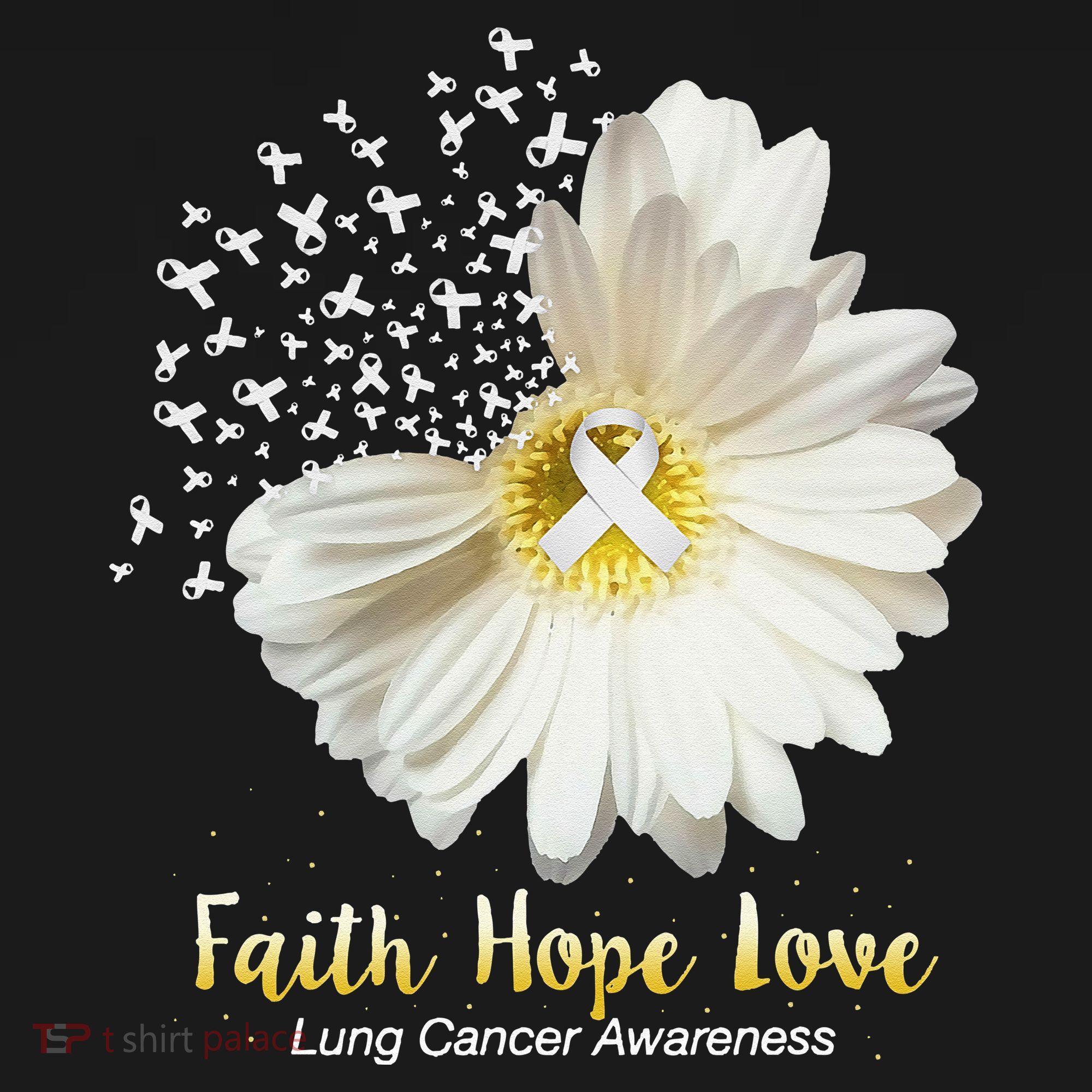 Faith Hope Love Lung Cancer Awareness Gifts Women's Tank Top