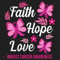 Faith Hope Love Breast Cancer Awareness Women's Sweatshirt thumb 2