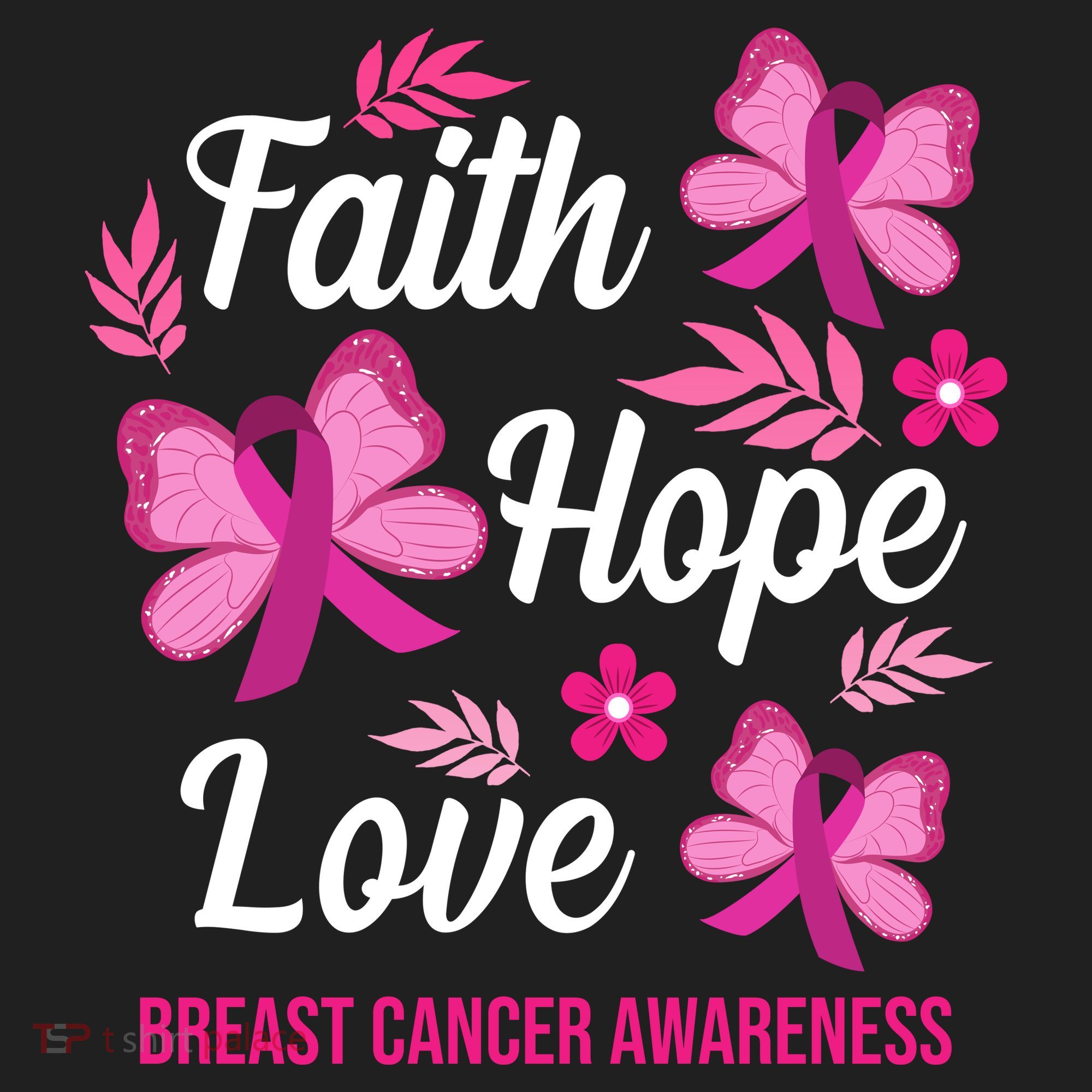 Faith Hope Love Breast Cancer Awareness Women's Sweatshirt