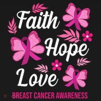 Faith Hope Love Breast Cancer Awareness Toddler Hoodie thumb 2