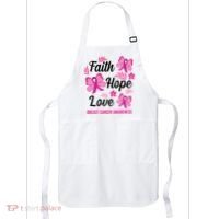 Faith Hope Love Breast Cancer Awareness Apron thumb 0