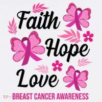 Faith Hope Love Breast Cancer Awareness Women's Hoodie thumb 2