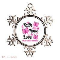 Faith Hope Love Breast Cancer Awareness Ornament thumb 0