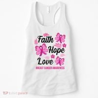 Faith Hope Love Breast Cancer Awareness Women's Tank Top thumb 0