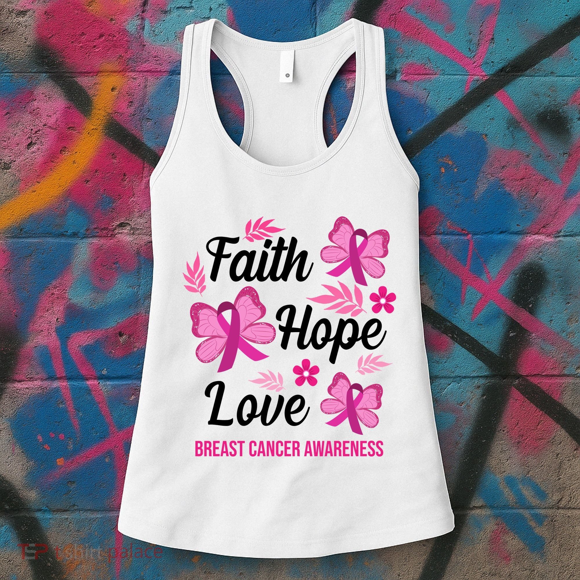 Faith Hope Love Breast Cancer Awareness Women's Tank Top