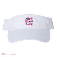 Faith Hope Love Breast Cancer Awareness Visor thumb 0