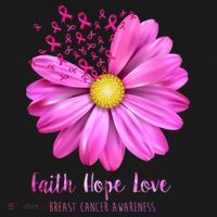 Faith Hope Love Breast Cancer Awareness Ribbon Floral Women's Tank Top thumb 5