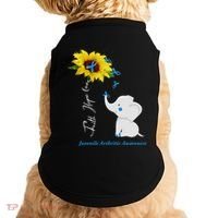 Faith Hope Love Juvenile Arthritis Awareness Elephant Ribbon Gift Doggie Tank thumb 0