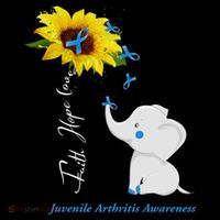 Faith Hope Love Juvenile Arthritis Awareness Elephant Ribbon Gift Coffee Mug thumb 5