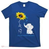 Faith Hope Love Juvenile Arthritis Awareness Elephant Ribbon Gift T-Shirt thumb 0