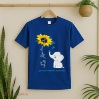 Faith Hope Love Juvenile Arthritis Awareness Elephant Ribbon Gift T-Shirt thumb 2