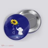 Faith Hope Love Juvenile Arthritis Awareness Elephant Ribbon Gift Button thumb 0