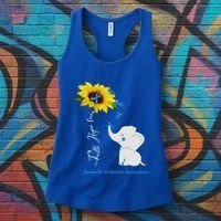 Faith Hope Love Juvenile Arthritis Awareness Elephant Ribbon Gift Women's Tank Top thumb 3