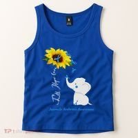 Faith Hope Love Juvenile Arthritis Awareness Elephant Ribbon Gift Tank Top thumb 2