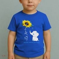 Faith Hope Love Juvenile Arthritis Awareness Elephant Ribbon Gift Toddler T-Shirt thumb 2