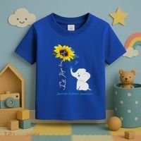 Faith Hope Love Juvenile Arthritis Awareness Elephant Ribbon Gift Toddler T-Shirt thumb 3