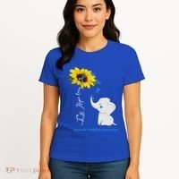 Faith Hope Love Juvenile Arthritis Awareness Elephant Ribbon Gift Women's T-Shirt thumb 4