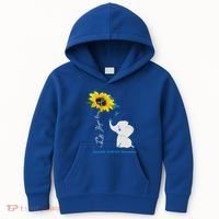 Faith Hope Love Juvenile Arthritis Awareness Elephant Ribbon Gift Kids Hoodie thumb 0