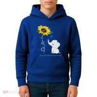 Faith Hope Love Juvenile Arthritis Awareness Elephant Ribbon Gift Kids Hoodie thumb 4