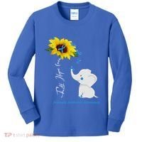 Faith Hope Love Juvenile Arthritis Awareness Elephant Ribbon Gift Kids Long Sleeve Shirt thumb 0