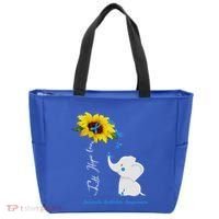 Faith Hope Love Juvenile Arthritis Awareness Elephant Ribbon Gift Tote Bag thumb 0
