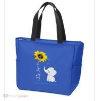 Faith Hope Love Juvenile Arthritis Awareness Elephant Ribbon Gift Tote Bag thumb 3