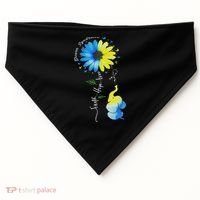 Faith Hope Love Awareness Down Syndrome, The Blue Elephant USA-Made Doggie Bandana thumb 0