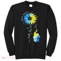 Faith Hope Love Awareness Down Syndrome, The Blue Elephant Sweatshirt thumb 0