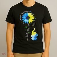 Faith Hope Love Awareness Down Syndrome, The Blue Elephant T-Shirt thumb 3