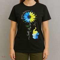 Faith Hope Love Awareness Down Syndrome, The Blue Elephant T-Shirt thumb 4