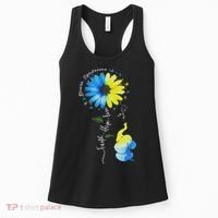 Faith Hope Love Awareness Down Syndrome, The Blue Elephant Women's Tank Top thumb 0