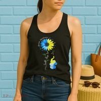 Faith Hope Love Awareness Down Syndrome, The Blue Elephant Women's Tank Top thumb 2