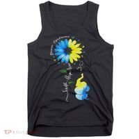 Faith Hope Love Awareness Down Syndrome, The Blue Elephant Tank Top thumb 0