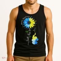 Faith Hope Love Awareness Down Syndrome, The Blue Elephant Tank Top thumb 3