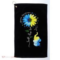 Faith Hope Love Awareness Down Syndrome, The Blue Elephant Golf Towel thumb 0